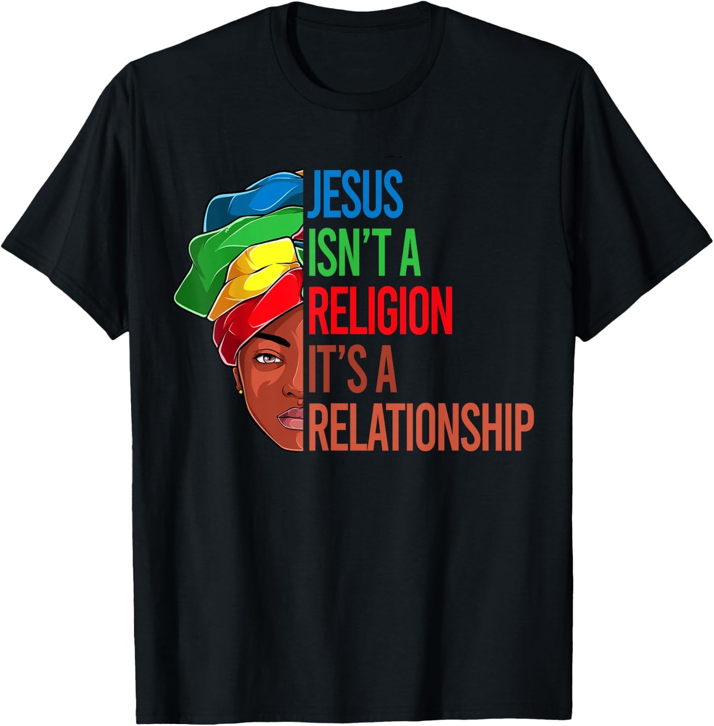 African American Apparel, Jesus Christian Black Women Girls T-Shirt - T-Shirt | Black