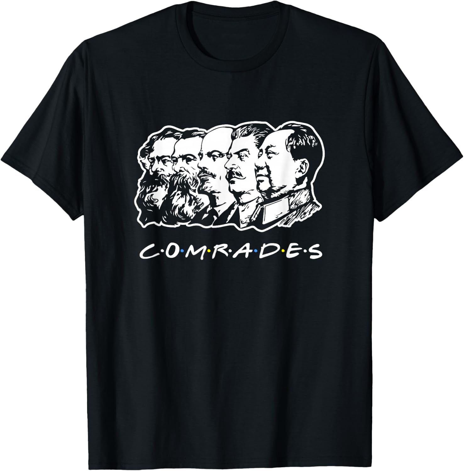 Communist Comrades Friends - Communism Party T-Shirt - T-Shirt | Black