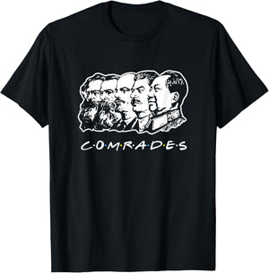 Communist Comrades Friends - Communism Party T-Shirt - T-Shirt | Black