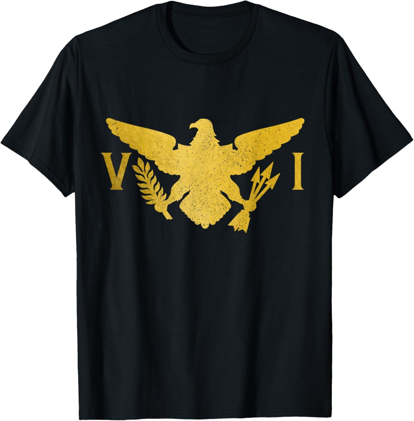 US Virgin Islands USVI Flag Pride Souvenir T-Shirt - T-Shirt | Black