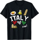 Love Italy and Everything Italian Culture T-Shirt - T-Shirt | Black