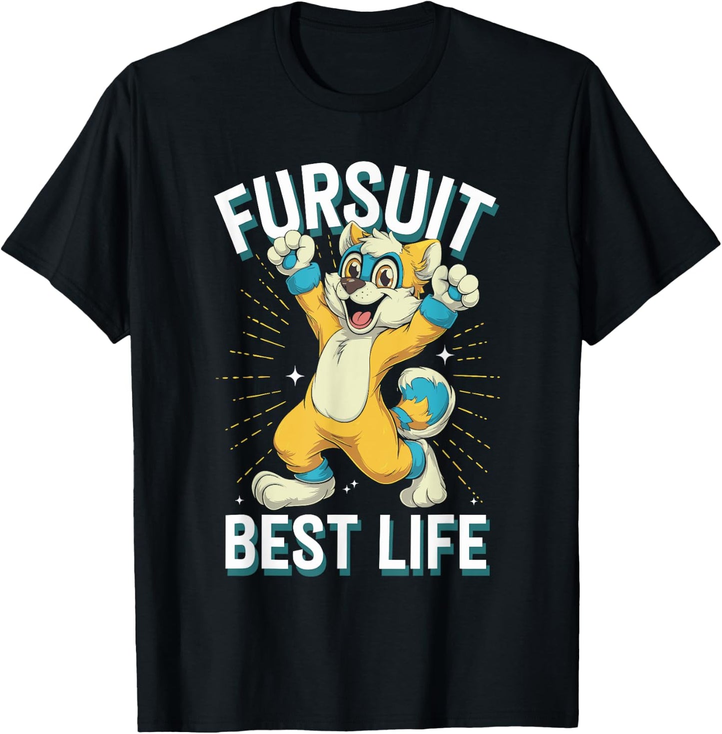 Furry Fandom Fursuit Maker Cosplay Fun Furry Convention T-Shirt - T-Shirt | Black