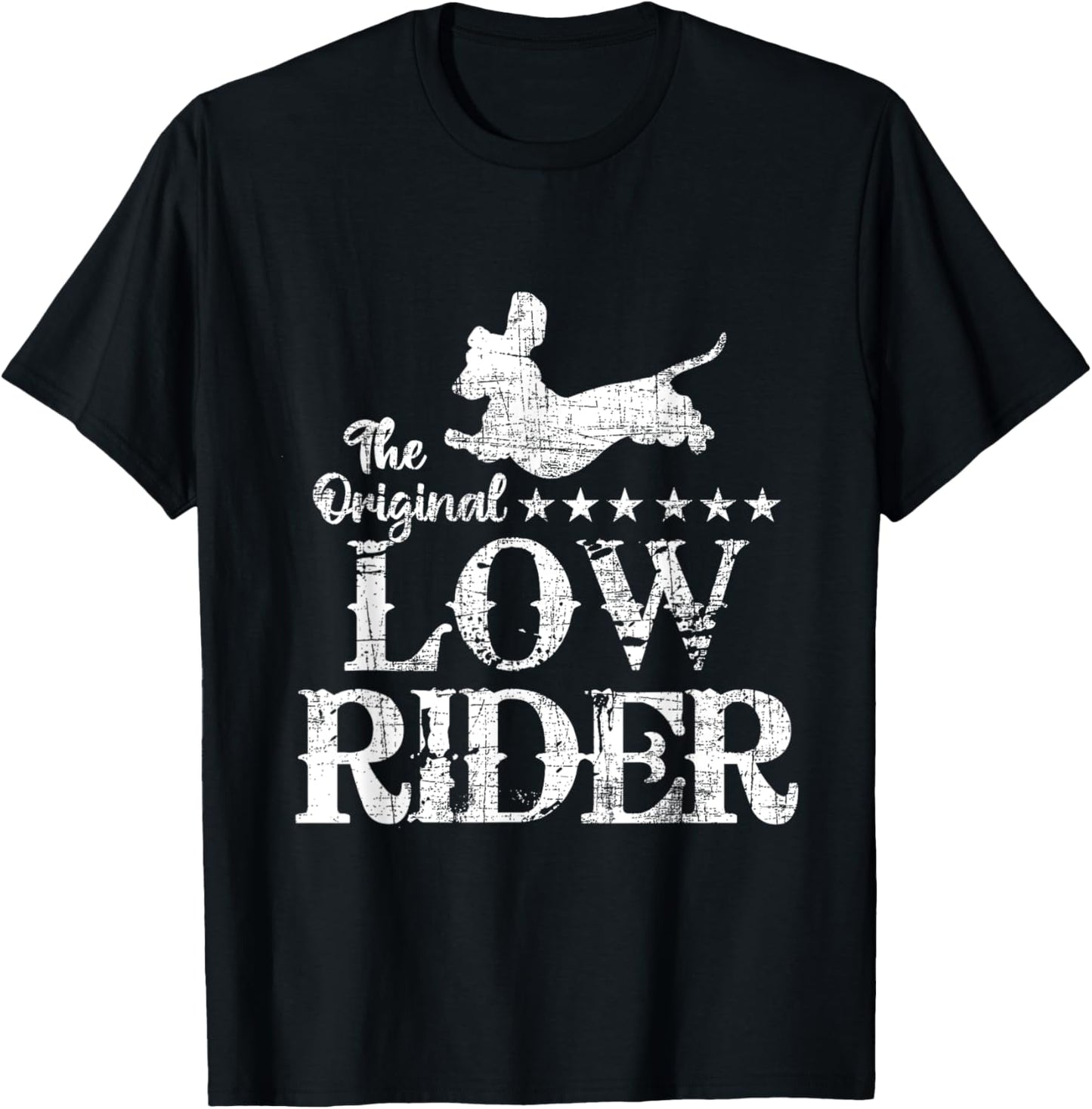 The Original Low Rider - Dachshund Dog Lover Pet Owner Men Women Kids T-Shirt - T-Shirt | Black