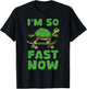 I'm So Fast Now tortoise cute adorable turtle skateboard T-Shirt - T-Shirt | Black