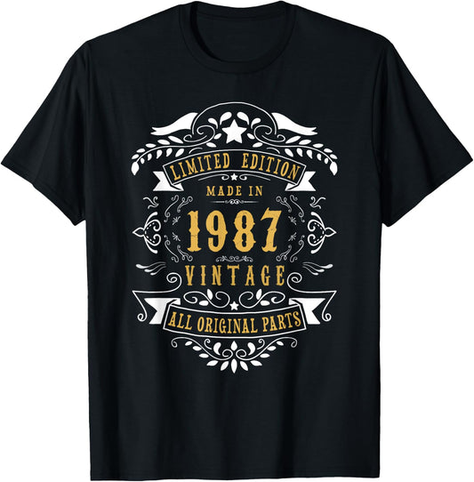 38th Birthday Women 38 Years old Men Her 38 Birthday T-Shirt - T-Shirt | Black