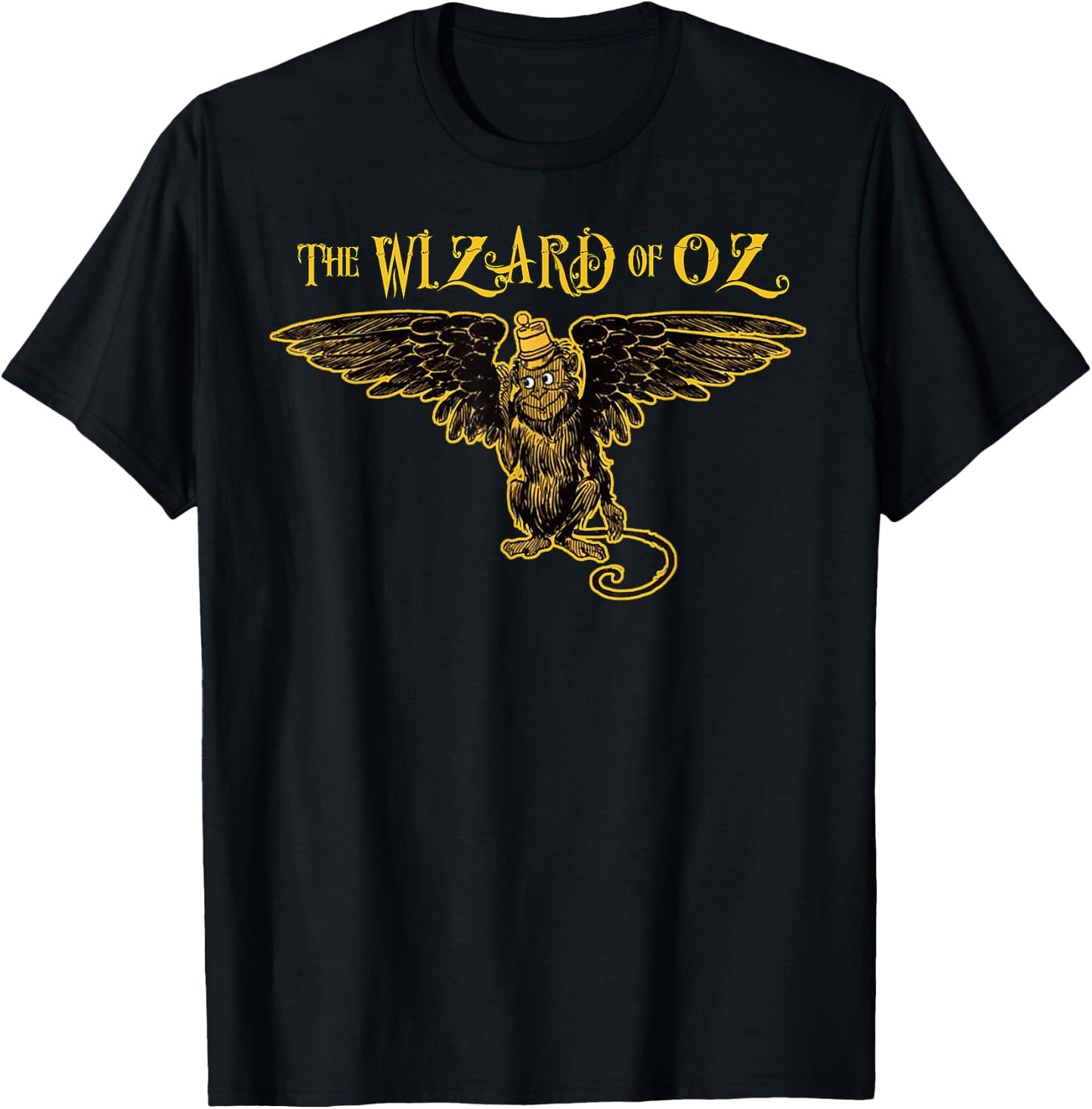 Land of Oz Wicked Witch Get My Flying Monkeys Wizard of OZ T-Shirt - T-Shirt | Black