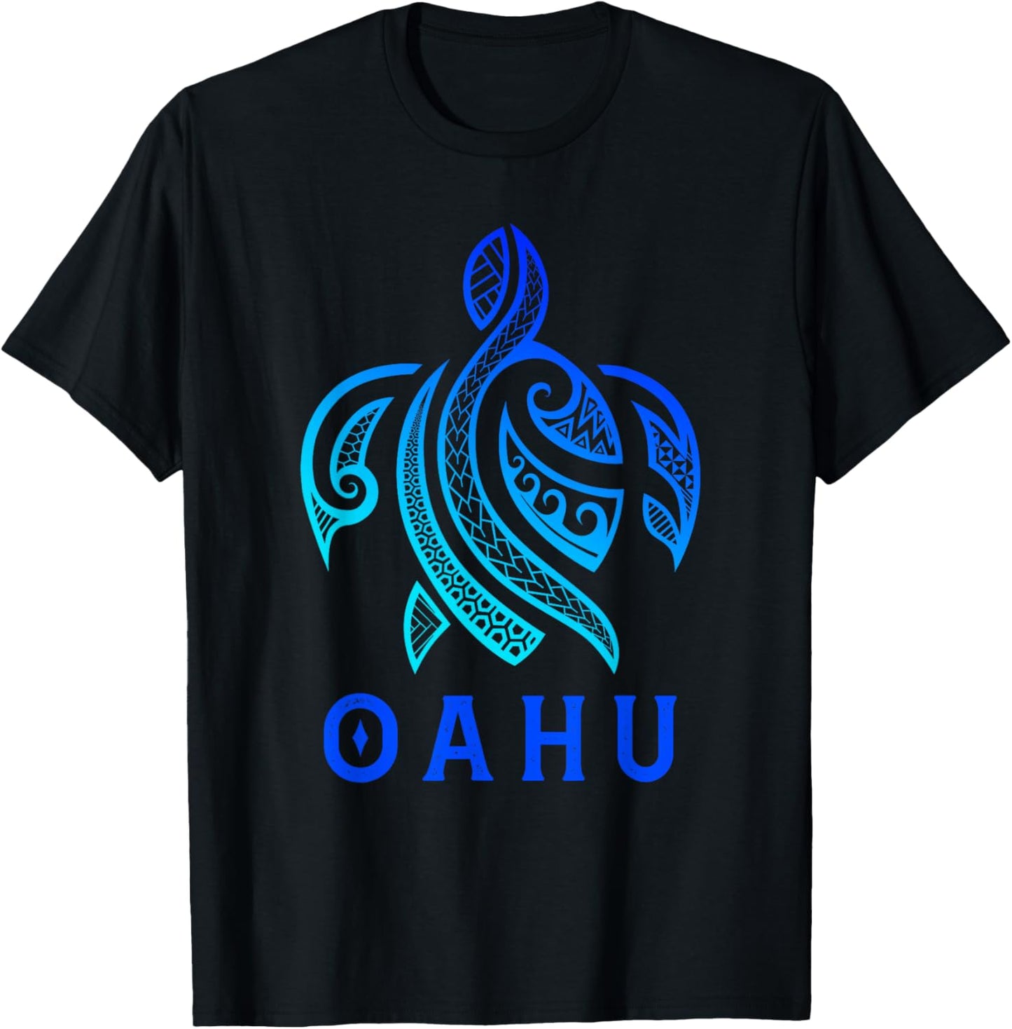 Tribal Sea Turtle Oahu Hawaii Hawaiian Turtle Maori Art T-Shirt - T-Shirt | Black