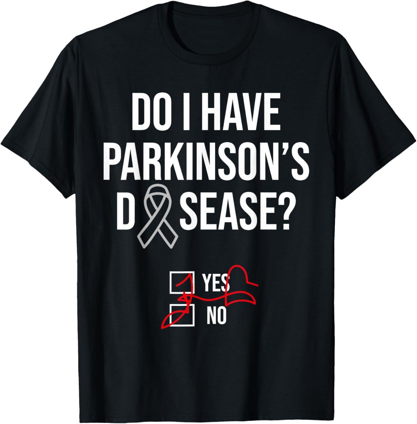 Do I have Parkinson's Disease Silver Ribbon for Warriors T-Shirt - T-Shirt | Black