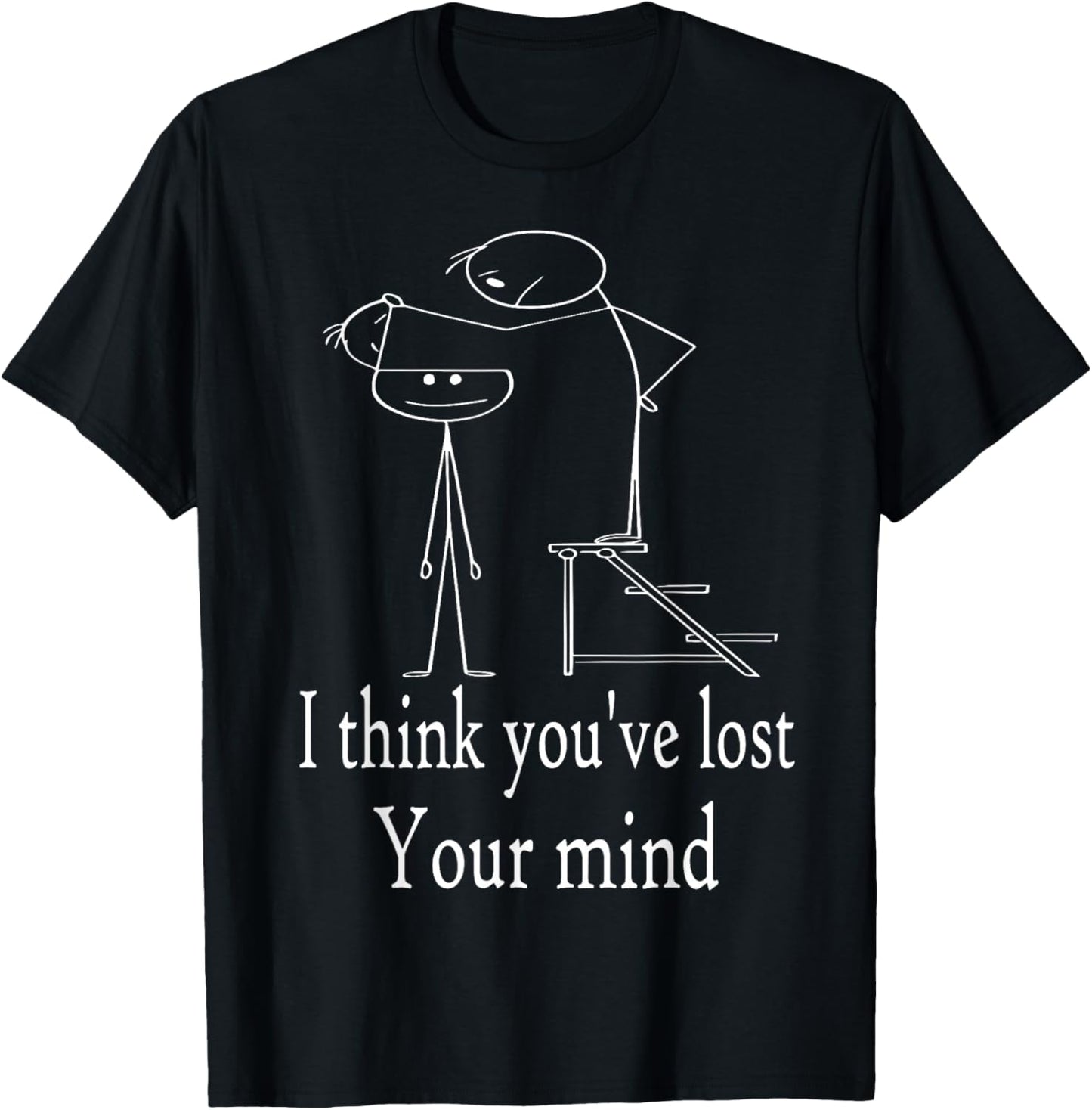 Funny Sarcastic Stick Man Designs, Funny Humor Stickman T-Shirt - T-Shirt | Black