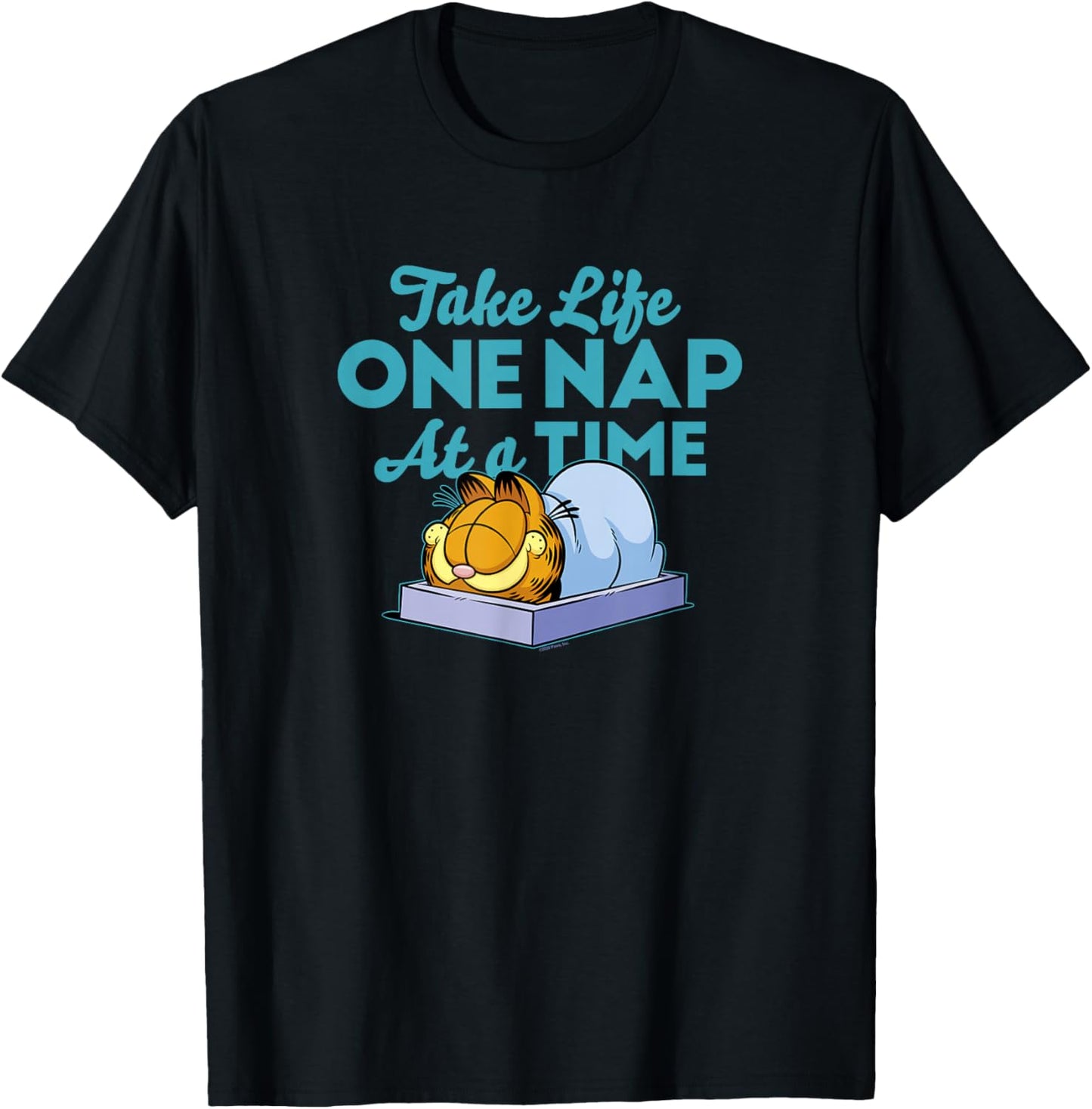 Garfield Take Life One Nap At A Time Garfield T-Shirt - T-Shirt | Black