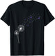 Dandelion Purple Ribbon Pancreatic Cancer Awareness T-Shirt - T-Shirt | Black