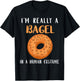 Bagels Human Costume Baker Baking Bagel Lover Bagel T-Shirt - T-Shirt | Black