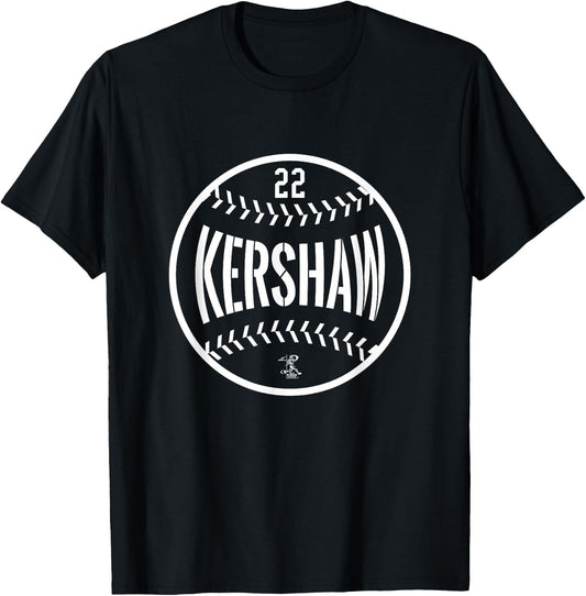 Clayton Kershaw Baseball Line Gameday T-Shirt - T-Shirt | Black