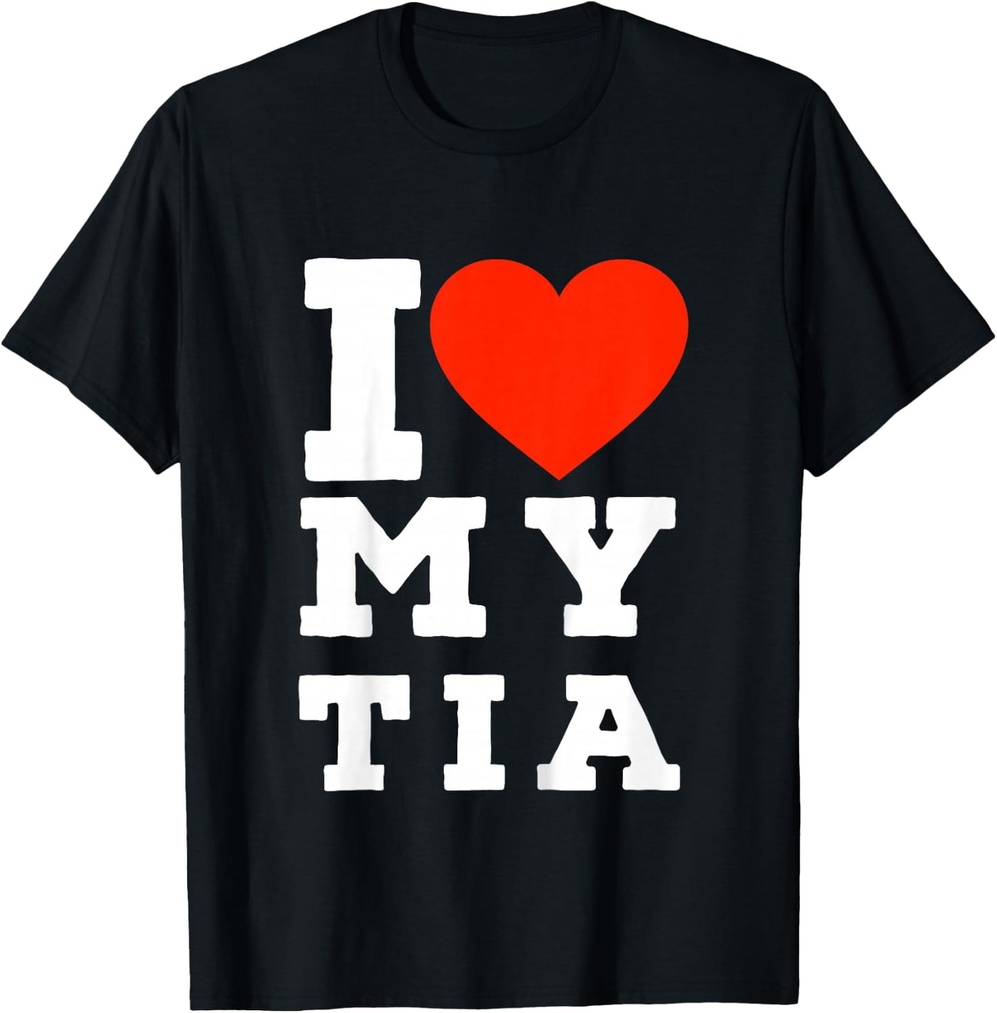 Kids Spanglish I love My Tia | For Nieces and Nephews T-Shirt - T-Shirt | Black