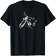 Distressed Vintage American Biker - Motorcycle T-Shirt - T-Shirt | Black