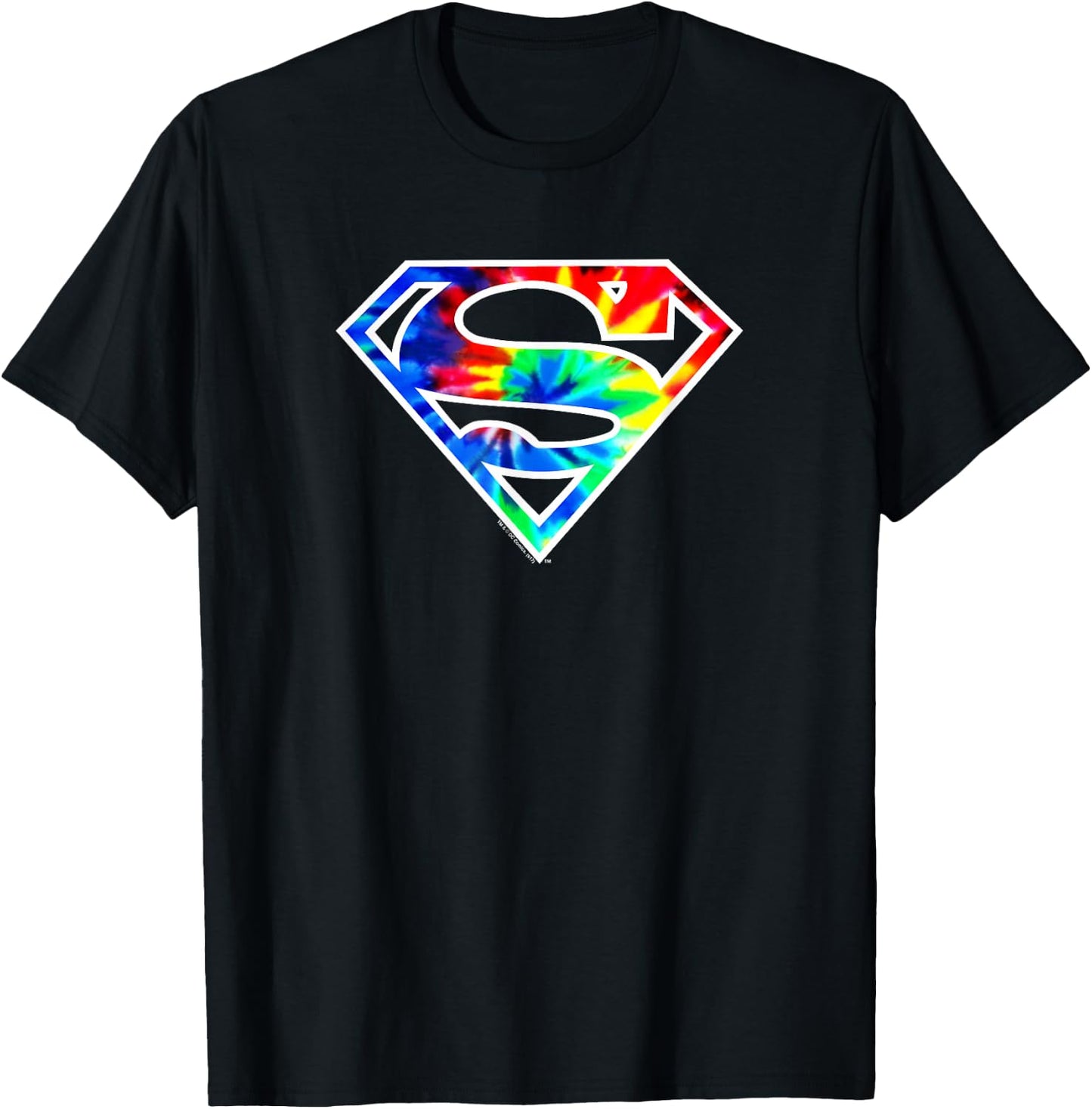 Superman Tie Dye Logo T-Shirt - T-Shirt | Black