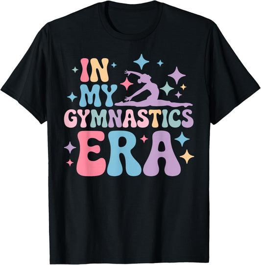 in My Gymnastics ERA Rhythmic Gymnast Girls Funny Groovy T-Shirt - T-Shirt | Black