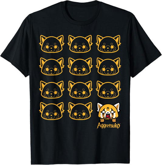 Aggretsuko Real T-Shirt - T-Shirt | Black
