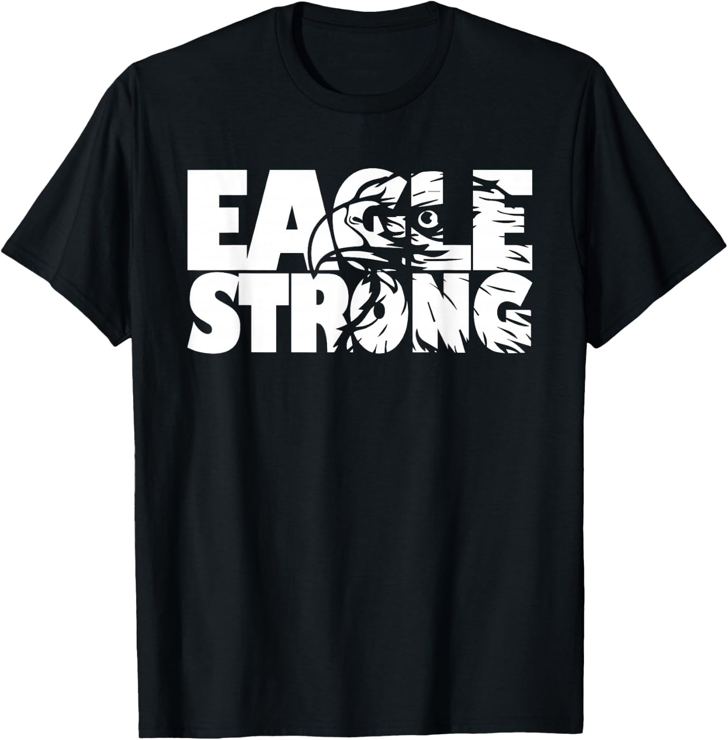 Eagles School Sports Fan Team Spirit T-Shirt - T-Shirt | Black