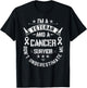 I'm Veteran And Cancer Survivor Army Warrior Military T-Shirt - T-Shirt | Black