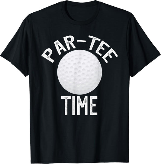 Par- Time Funny Golf T-Shirt - T-Shirt | Black