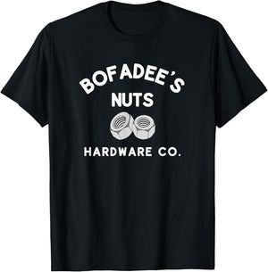 Bofadee's Nuts Hardware Co. or Women Funny T-Shirt - T-Shirt | Black