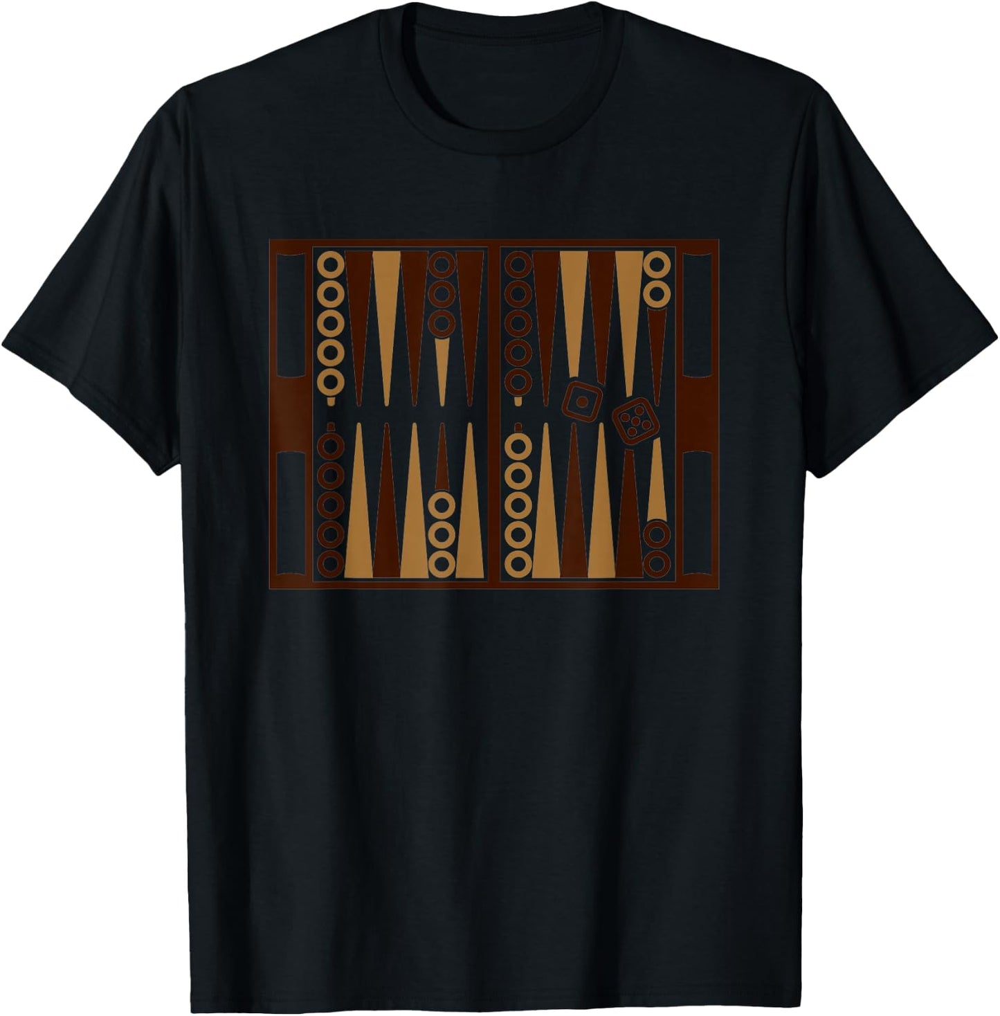 Backgammon T-Shirt - T-Shirt | Black