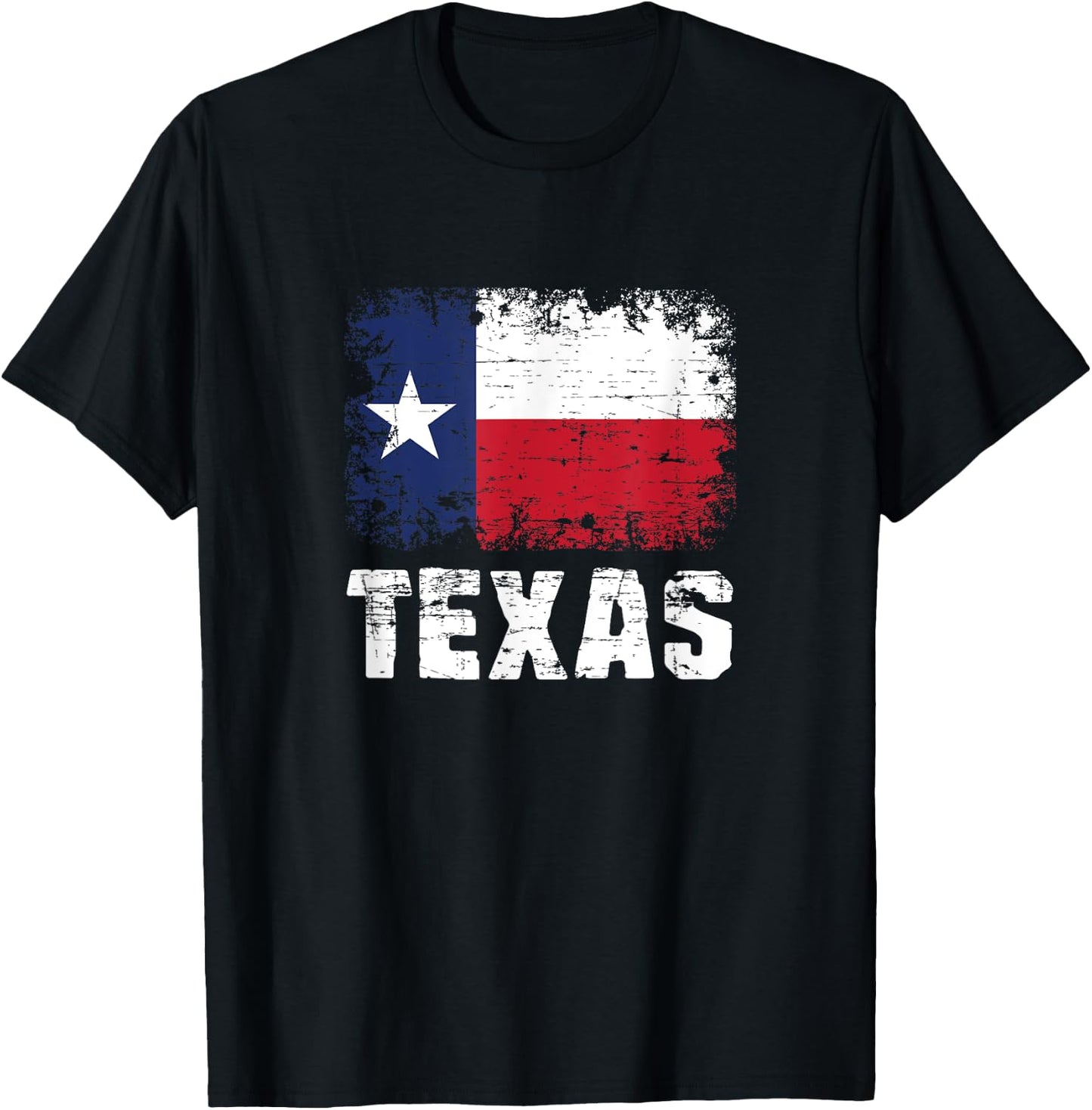 Texas Flag Patriotic South Austin US Gift Texas T-Shirt - T-Shirt | Black