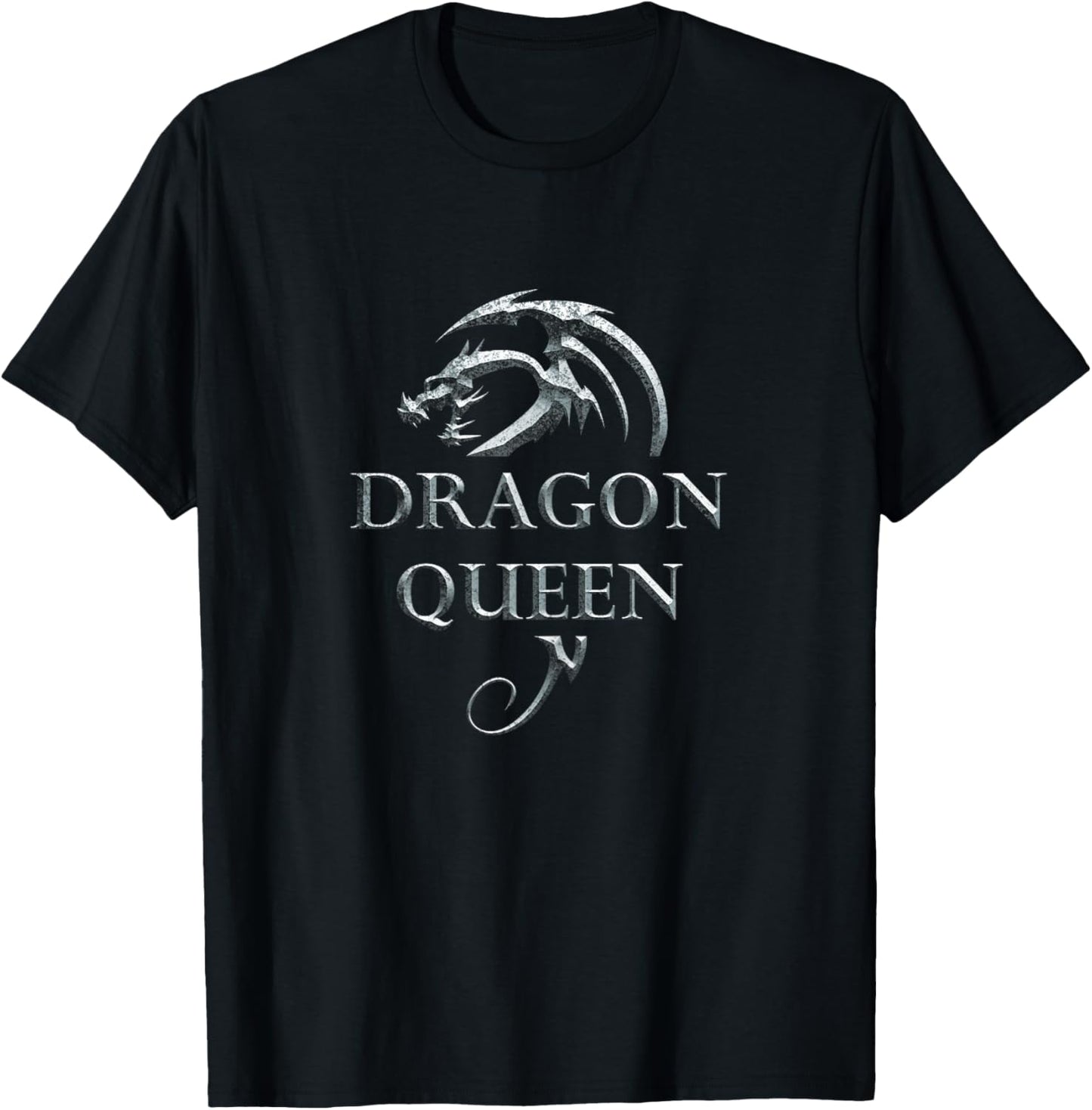 Dragon Queen Dragon Aesthetic Culture Mythical Creatures T-Shirt - T-Shirt | Black
