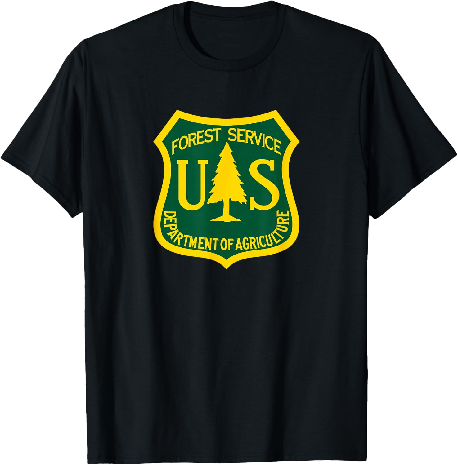 United States Forest Service Agriculture USFS Parks Ranger T-Shirt - T-Shirt | Black