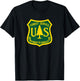 United States Forest Service Agriculture USFS Parks Ranger T-Shirt - T-Shirt | Black