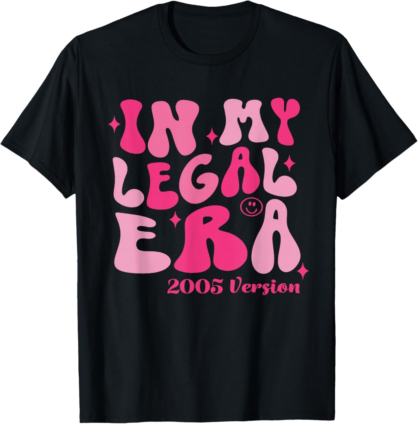 21st Birthday Outfit in My Legal Era 21 Years Old Girl Bday T-Shirt - T-Shirt | Black