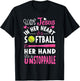 Jesus in Her Heart Softball Hand Funny Pitcher Gift T-Shirt - T-Shirt | Black