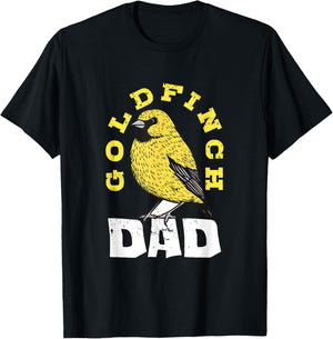 American Goldfinch Goldfinch Dad Bird Lover Ornithologist T-Shirt - T-Shirt | Black