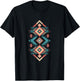 Geometrisches Muster Indianer Geometrisch Azteken T-Shirt - T-Shirt | Black
