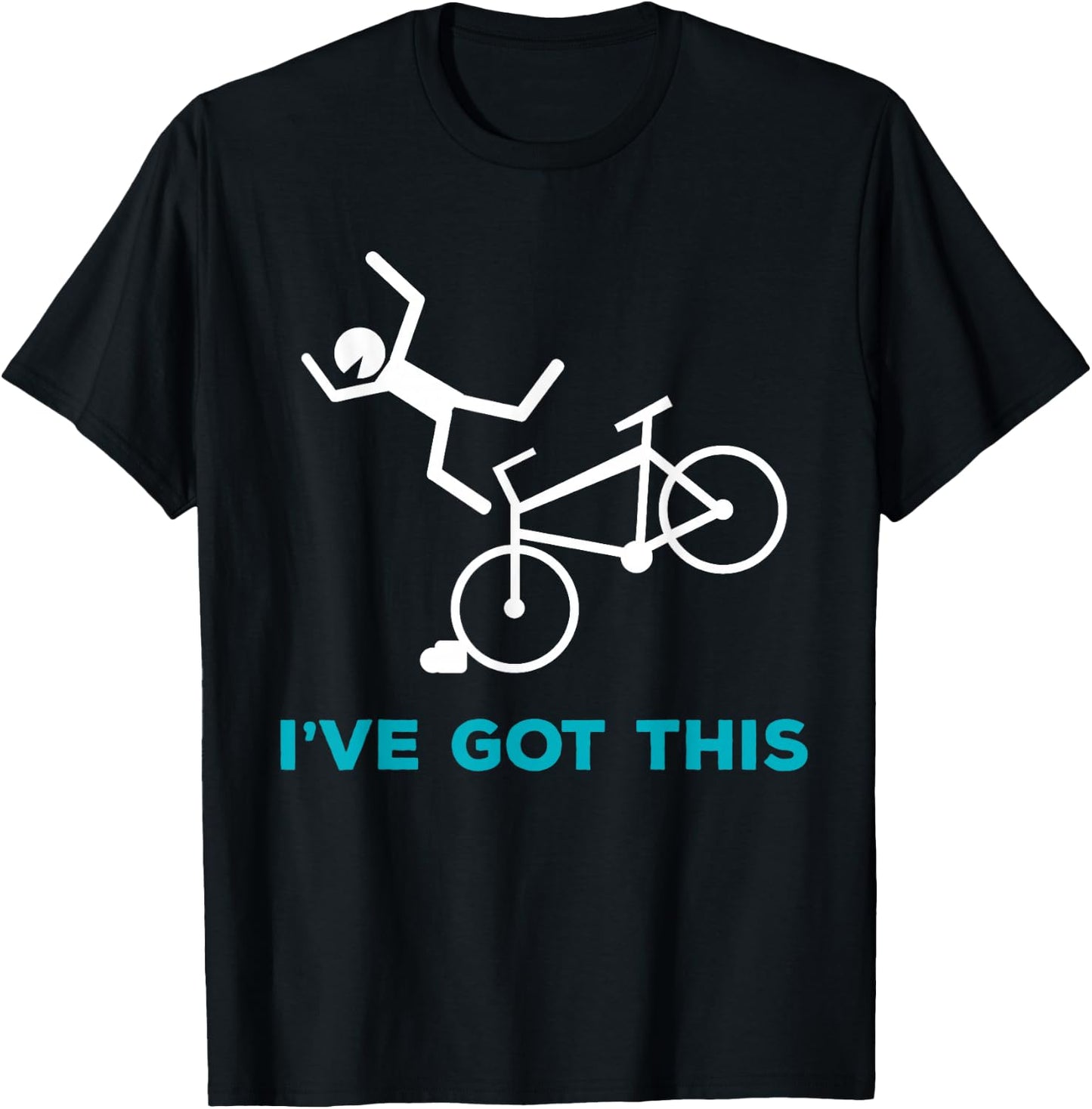 I Got This Funny Clumsy Bike Accident Injury get Well Gift T-Shirt - T-Shirt | Black