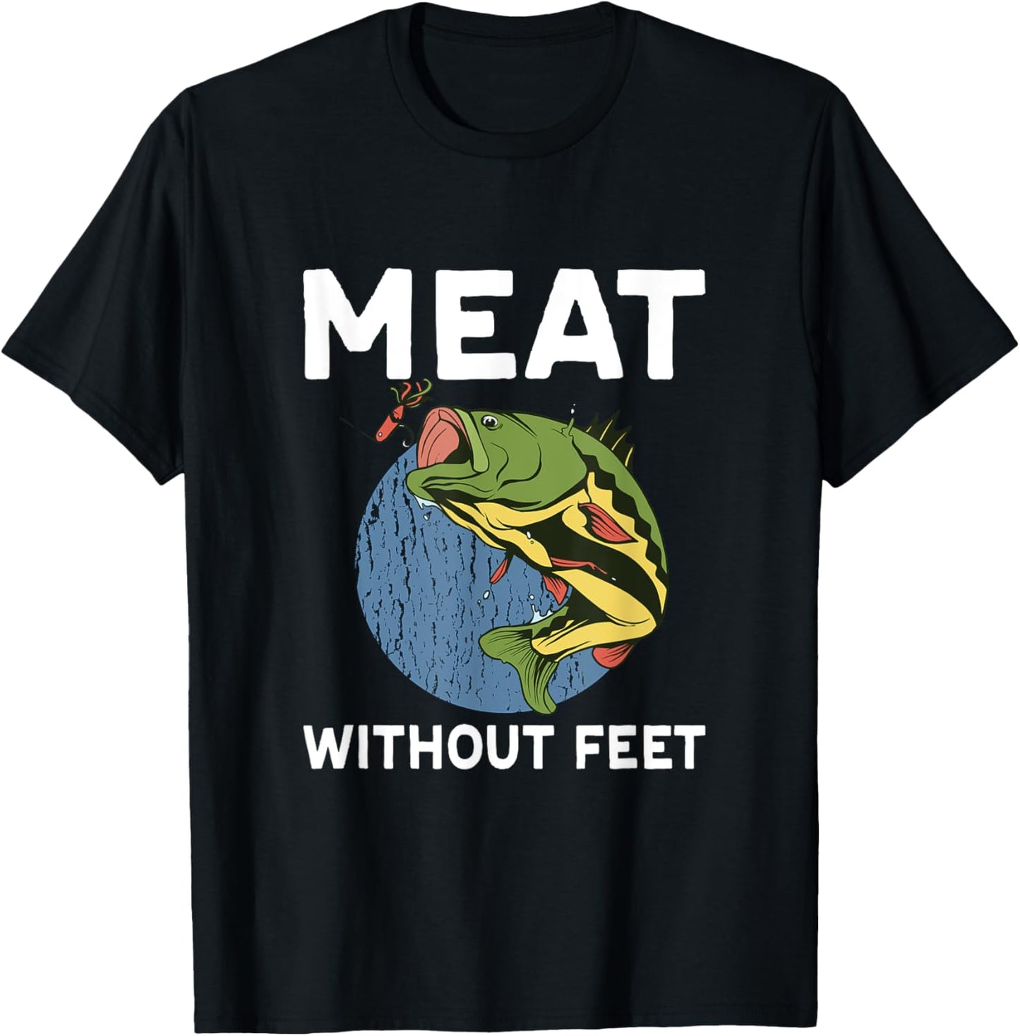 Meat Without Feet Fish T-Shirt - T-Shirt | Black