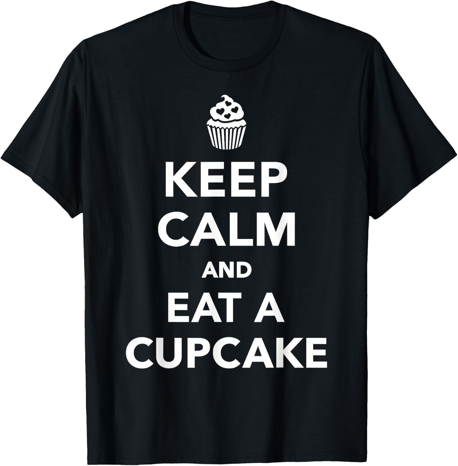 Keep calm cupcake T-Shirt - T-Shirt | Black
