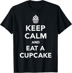 Keep calm cupcake T-Shirt - T-Shirt | Black