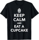 Keep calm cupcake T-Shirt - T-Shirt | Black