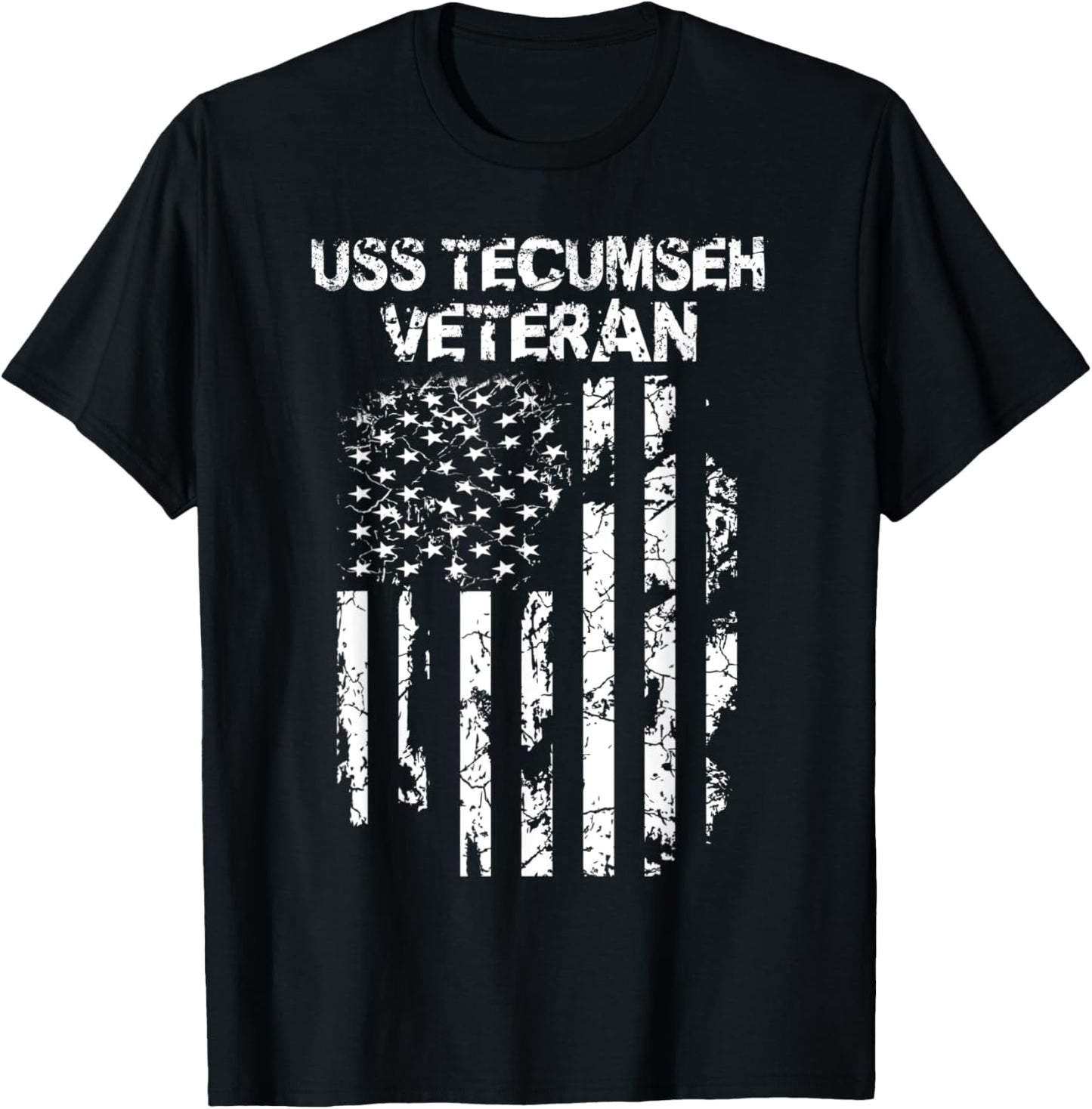 USS Tecumseh Veteran T-Shirt - T-Shirt | Black