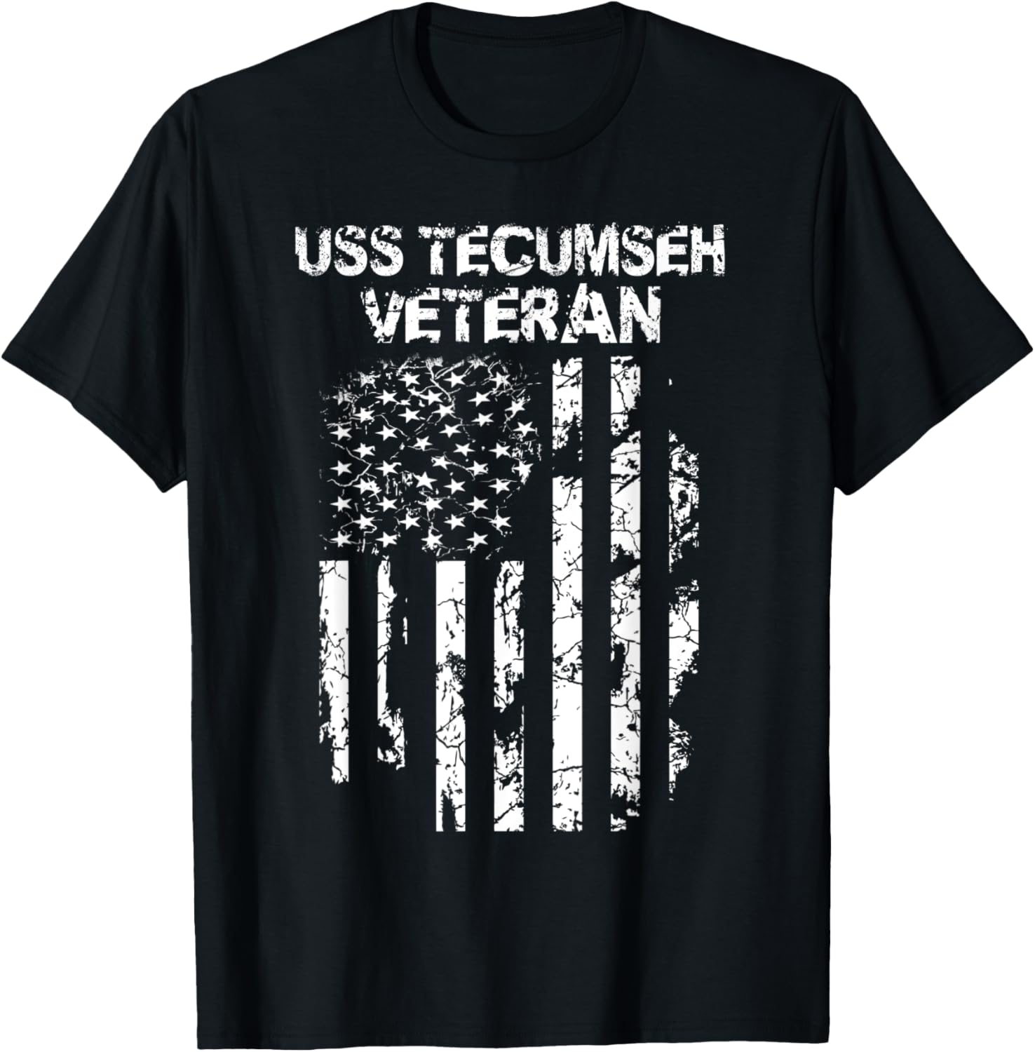 USS Tecumseh Veteran T-Shirt - T-Shirt | Black