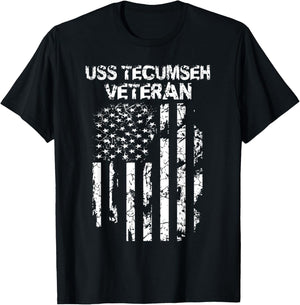 USS Tecumseh Veteran T-Shirt - T-Shirt | Black
