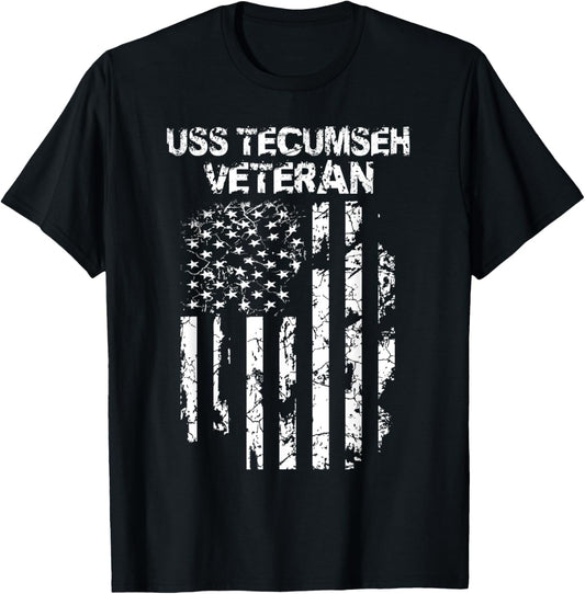 USS Tecumseh Veteran T-Shirt - T-Shirt | Black