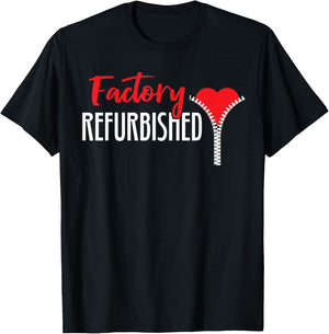 Factory Refurbished Open Heart Bypass Surgery Zipper Club T-Shirt - T-Shirt | Black
