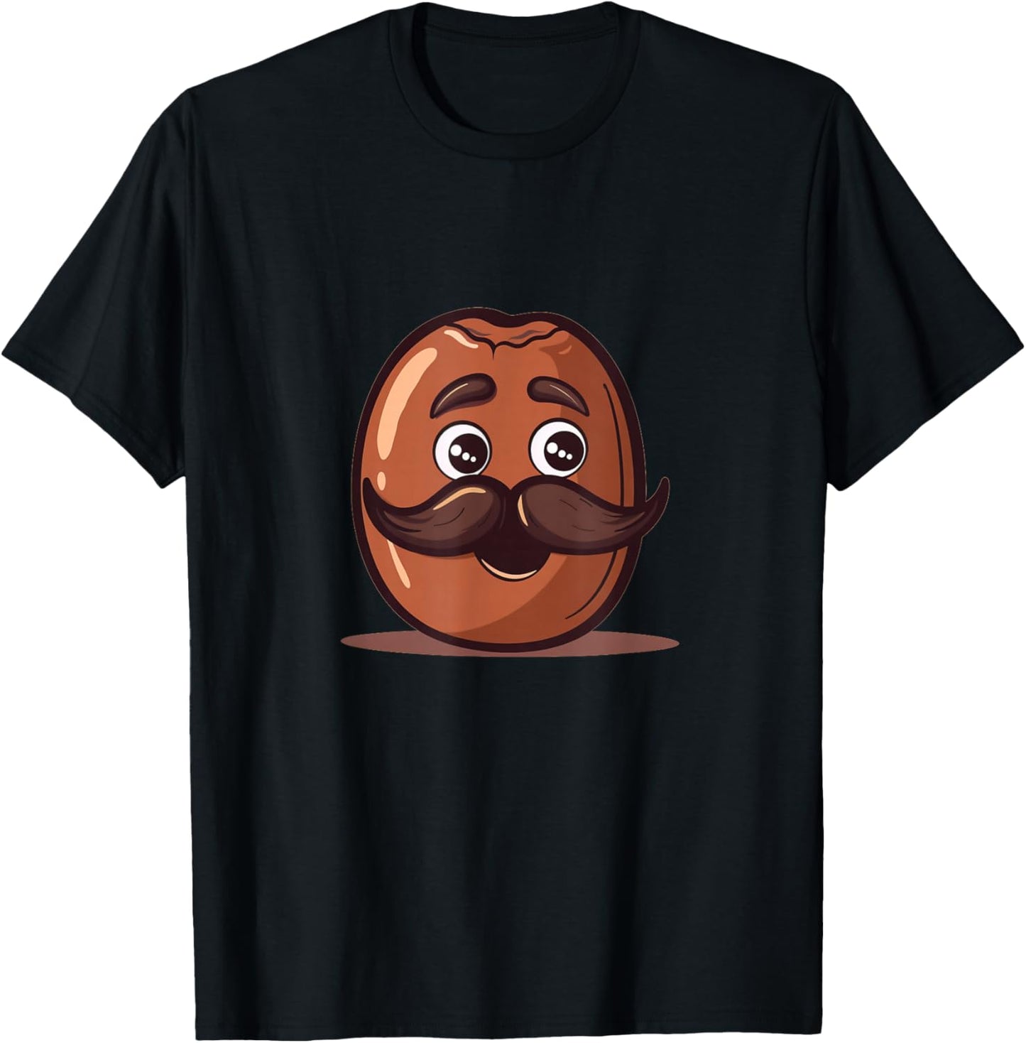 Cool looking Bean with Mustache Beard Costume T-Shirt - T-Shirt | Black