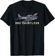 WW2 Aircraft Designs by MJ SBD Dauntless WW2 American Dive Bomber Plane T-Shirt - T-Shirt | Black