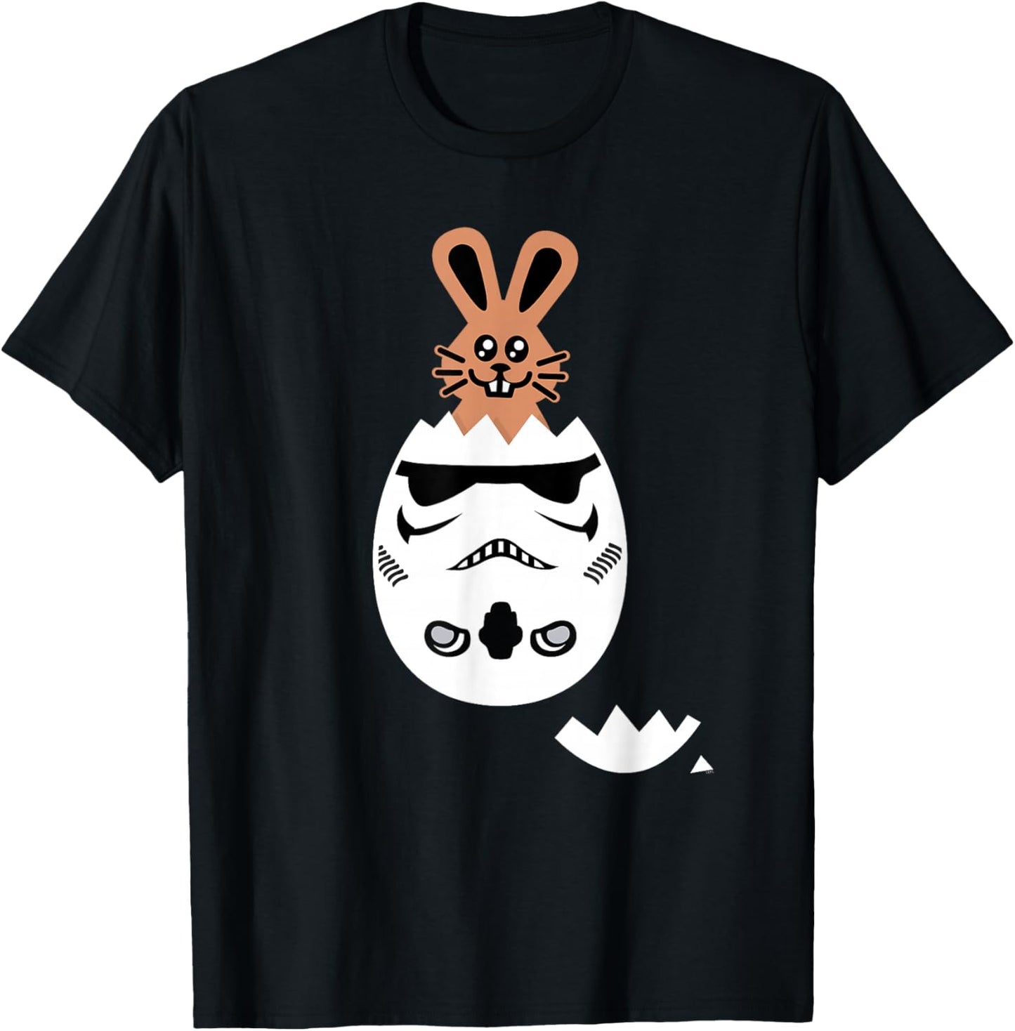 Star Wars Chocolate Bunny and Stormtrooper Easter Egg Funny T-Shirt - T-Shirt | Black