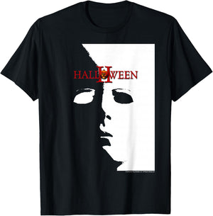 Halloween 2 Michael Myers Mask Poster T-Shirt - T-Shirt | Black