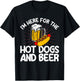 Hot Dog Adult For The Hot Dogs And Beer T-Shirt - T-Shirt | Black